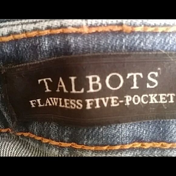 TalbotsāFlawlessāfiveĀ -āPocketāPetiteāblueājeans - Picture 3 of 7
